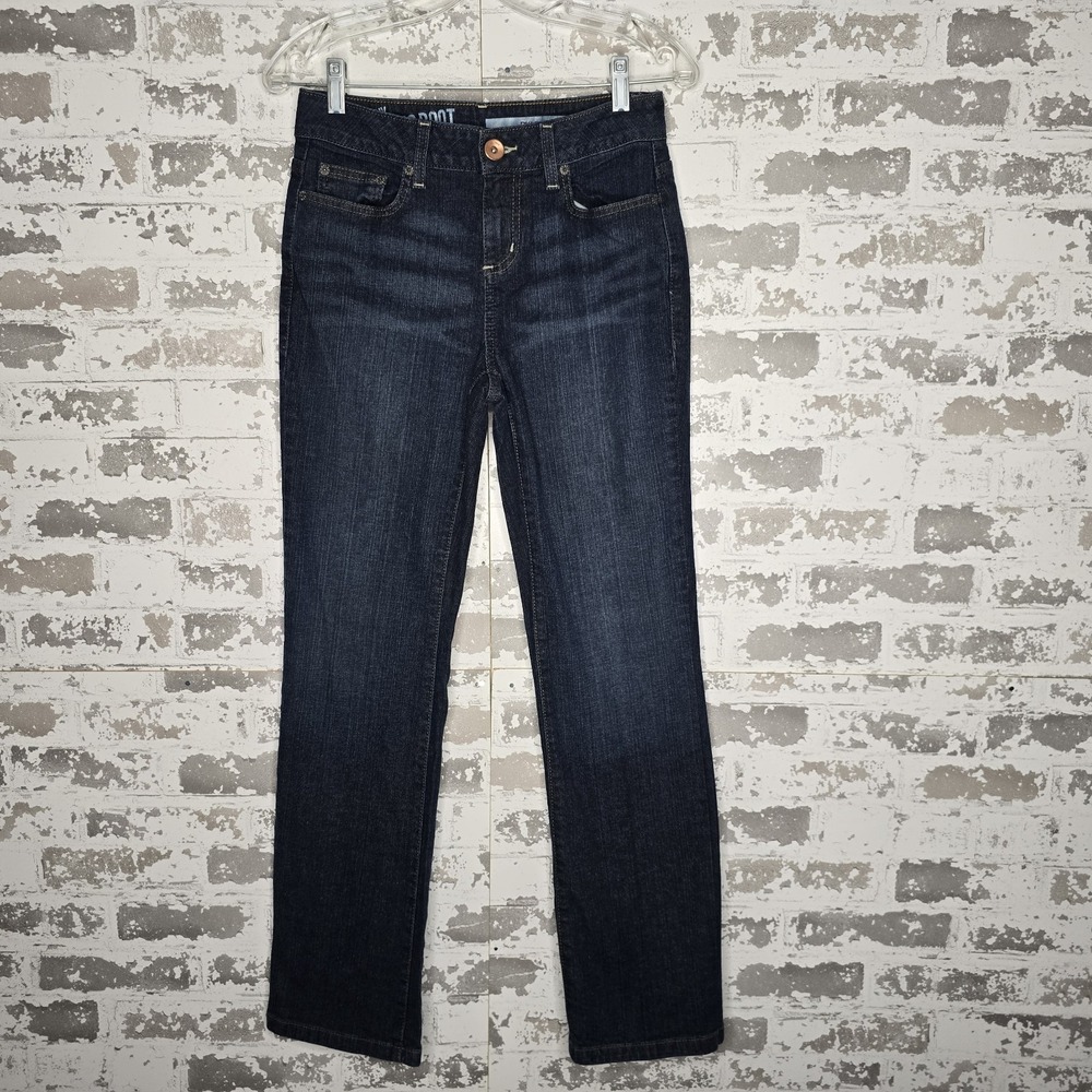DKNY Jeans Womens 4L Soho Boot Cut Denim‎ Dark Wash Mid Rise Blue